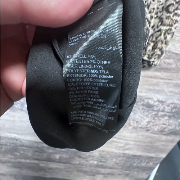 White House Black Market Leopard 🐆 Print V-neck A-line Dress - Picture 7 of 11